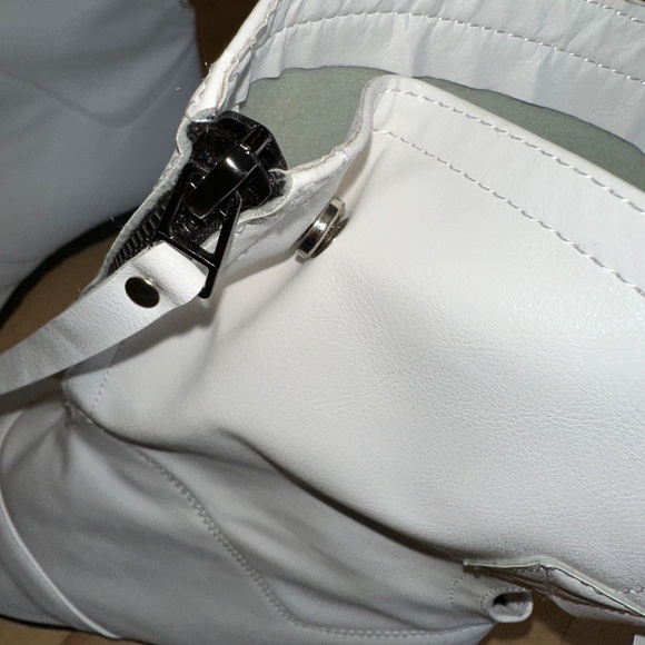 Tinstree White leather open toe ankle boot, 10, PG1465 - Picture 6 of 6